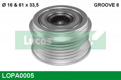 LUCAS ENGINE DRIVE lopa0005 -  Механизм свободного хода генератора